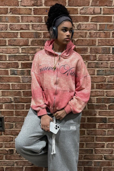 Graffiti Hoodie (Rust Pink)