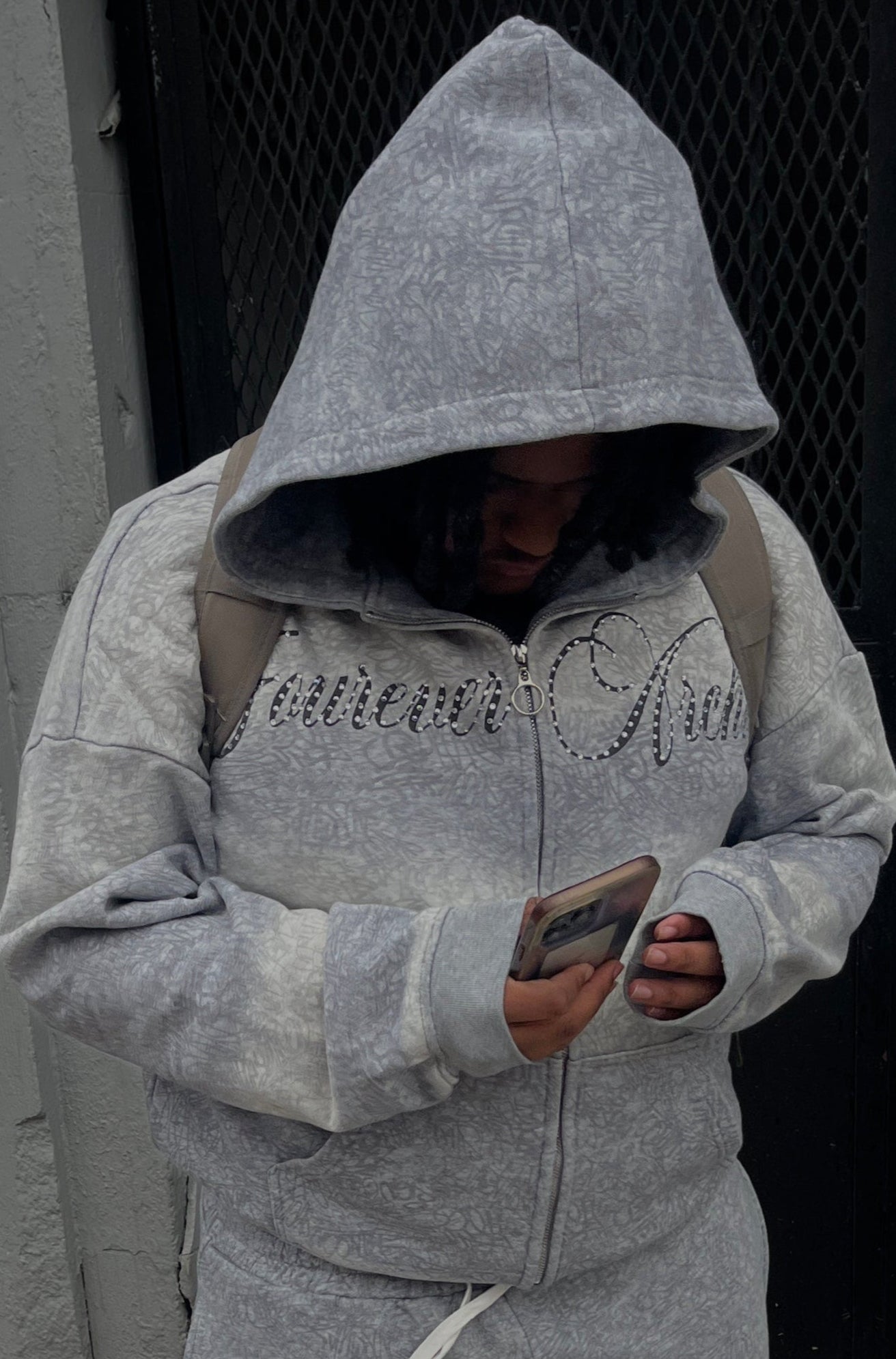 Graffiti Hoodie (Cool Grey)
